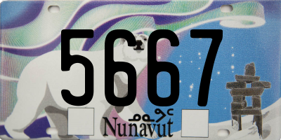 NU license plate 5667