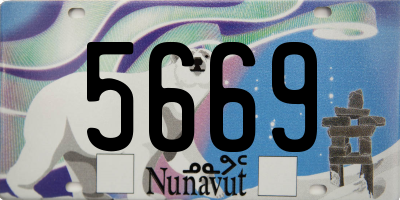 NU license plate 5669