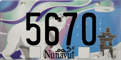 NU license plate 5670