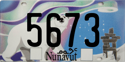 NU license plate 5673