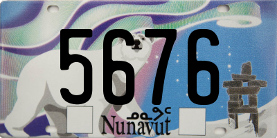 NU license plate 5676