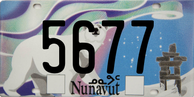 NU license plate 5677