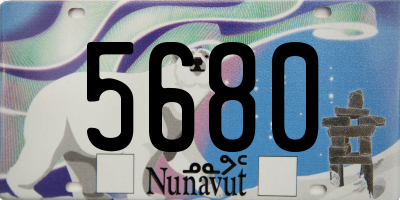 NU license plate 5680