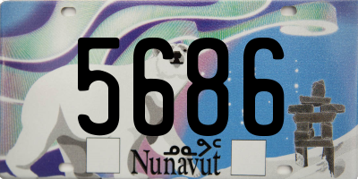 NU license plate 5686