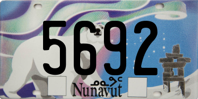 NU license plate 5692