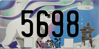 NU license plate 5698