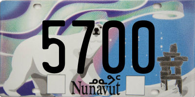 NU license plate 5700