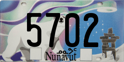 NU license plate 5702