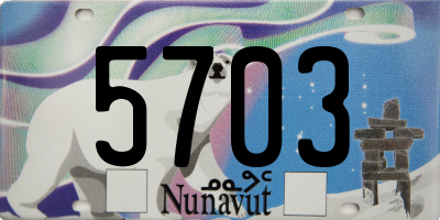 NU license plate 5703