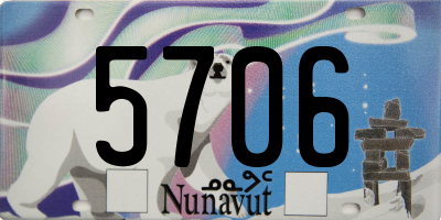 NU license plate 5706