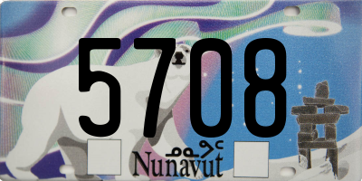 NU license plate 5708