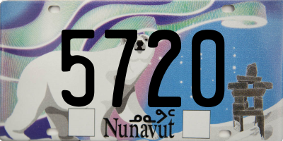 NU license plate 5720