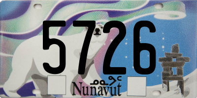 NU license plate 5726