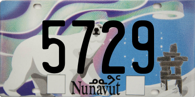 NU license plate 5729