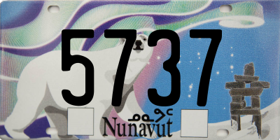 NU license plate 5737