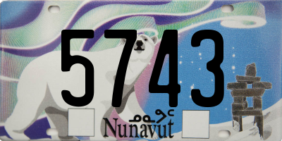 NU license plate 5743