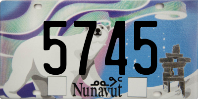 NU license plate 5745