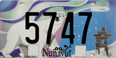 NU license plate 5747