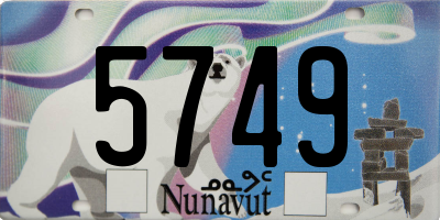 NU license plate 5749