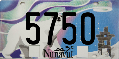 NU license plate 5750