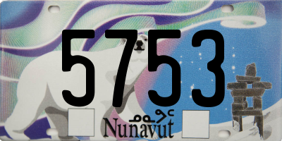 NU license plate 5753