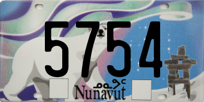 NU license plate 5754