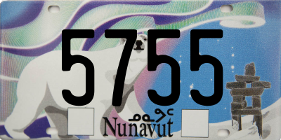 NU license plate 5755