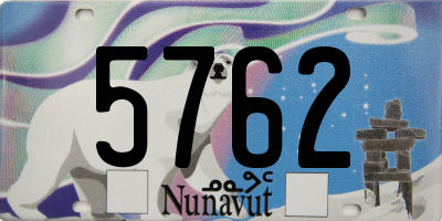 NU license plate 5762