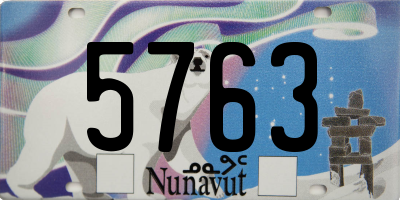 NU license plate 5763