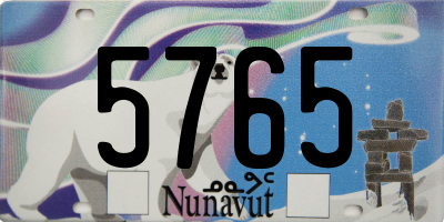 NU license plate 5765