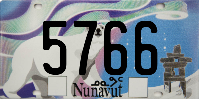 NU license plate 5766