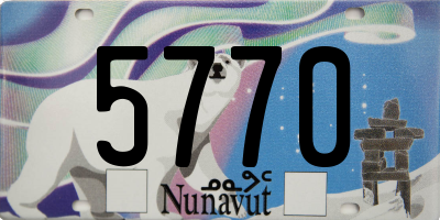 NU license plate 5770