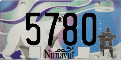 NU license plate 5780