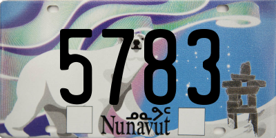 NU license plate 5783