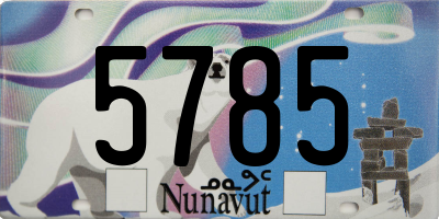 NU license plate 5785