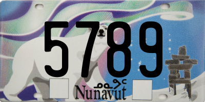 NU license plate 5789