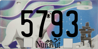 NU license plate 5793