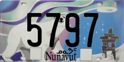 NU license plate 5797