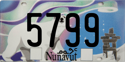 NU license plate 5799