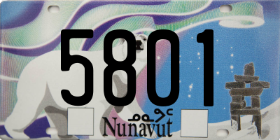 NU license plate 5801