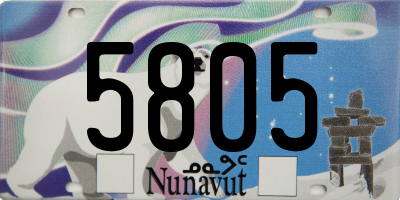 NU license plate 5805