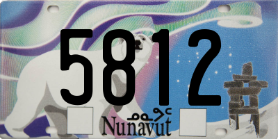 NU license plate 5812