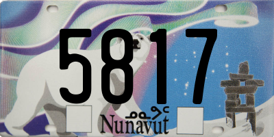 NU license plate 5817