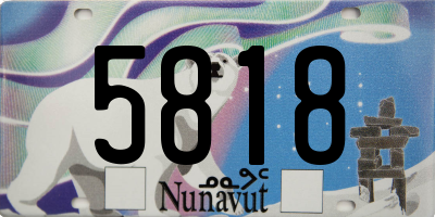 NU license plate 5818