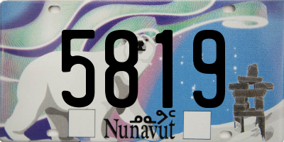 NU license plate 5819