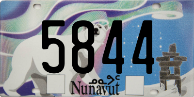 NU license plate 5844