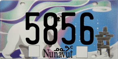 NU license plate 5856