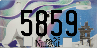 NU license plate 5859