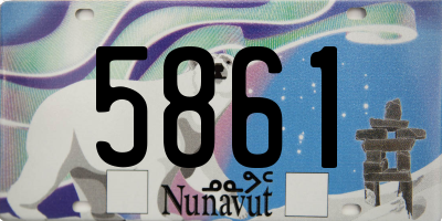 NU license plate 5861