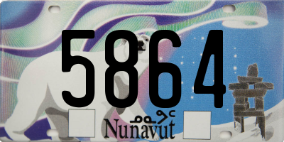 NU license plate 5864